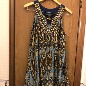 Bohemian Cafe,  tea length tank top sundress